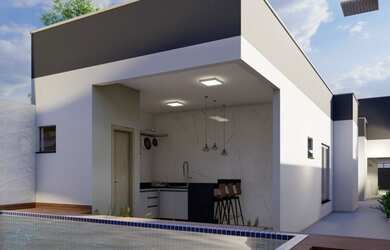 Imagem: A casa possui 3 Dormitórios, 3 Banheiros, 2 Vagas na garagem