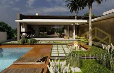 Imagem: A casa em condomínio possui 5 Dormitórios, 5 Banheiros, 3