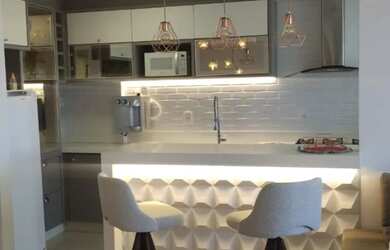 Imagem: O apartamento possui 3 Dormitórios, 2 Vagas na garagem, 90m²