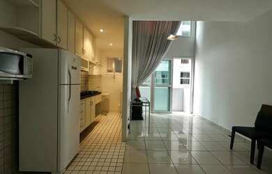 Imagem 2: Duplex com varanda no coração do Gonzaga para venda e aluguel com 69m²...