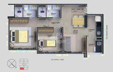 Imagem 13: Apartamento à venda, 2 quartos, 1 suíte, 1 vaga, Major Prates - Montes Claros/MG - R$ 330