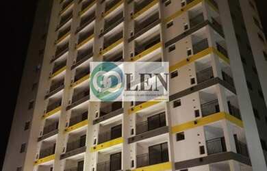 Imagem: O apartamento possui 1 Dormitório, 1 Banheiro, 1 Vaga na garagem