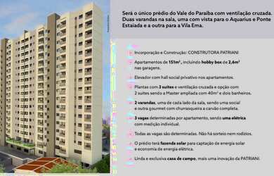 Imagem 3: Apartamento para venda tem 151 metros quadrados com 3 quartos em Vila Ema - São José dos C