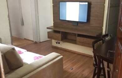 Imagem: O apartamento possui 2 Dormitórios, 1 Banheiro, 1 Vaga na garagem