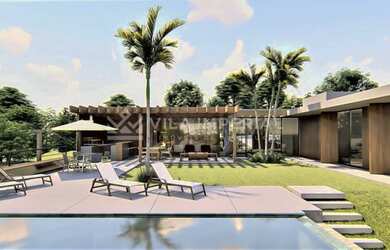 Imagem: A casa em condomínio possui 5 Dormitórios, 5 Banheiros, 5