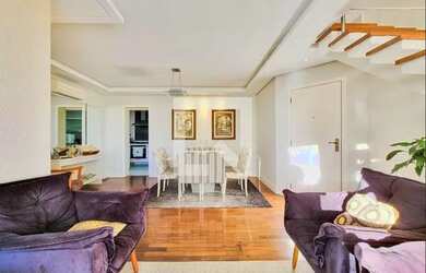 Imagem: O apartamento na cobertura possui 4 Dormitórios, 3 Banheiros