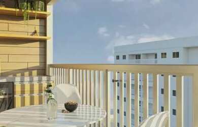 Imagem: O apartamento possui 3 Dormitórios, 1 Banheiro, 1 Vaga na garagem