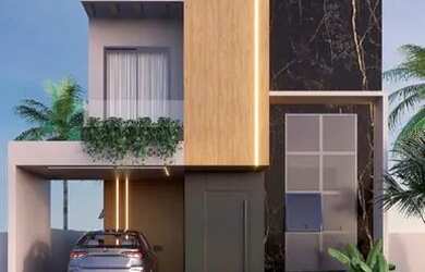 Imagem: A casa em condomínio possui 4 Dormitórios, 3 Banheiros, 1