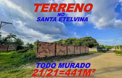 Imagem: O terreno possui 441m² de Área e está localizado em Santa