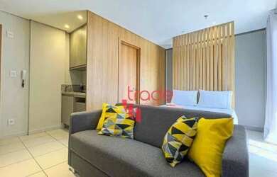 Imagem: O apartamento possui 1 Dormitório, 1 Banheiro, 1 Vaga na garagem