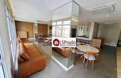 Imagem: O apartamento possui 1 Dormitório, 1 Banheiro, 1 Vaga na garagem