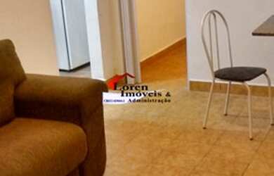 Imagem: O apartamento possui 1 Dormitório, 1 Banheiro, 1 Vaga na garagem