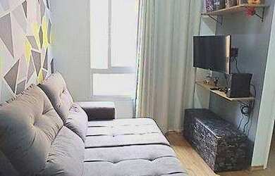 Imagem: O apartamento possui 2 Dormitórios, 1 Banheiro, 1 Vaga na garagem