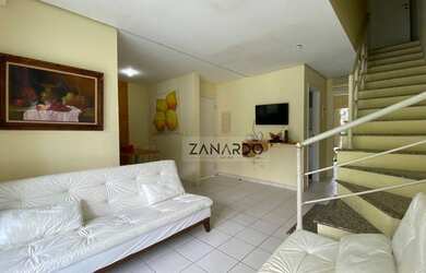 Imagem: A casa em condomínio possui 3 Dormitórios, 2 Banheiros, 2