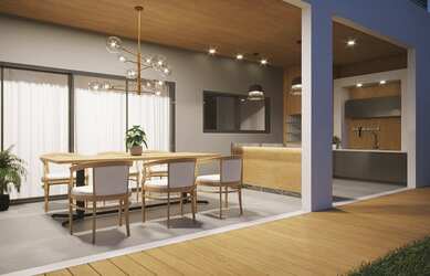 Imagem: A casa possui 2 Dormitórios, 2 Banheiros, 2 Vagas na garagem