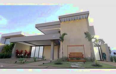 Imagem: A casa possui 4 Dormitórios, 5 Banheiros, 3 Vagas na garagem