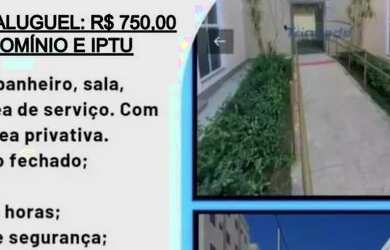 Imagem: O apartamento possui 2 Dormitórios, 1 Banheiro, 1 Vaga na garagem