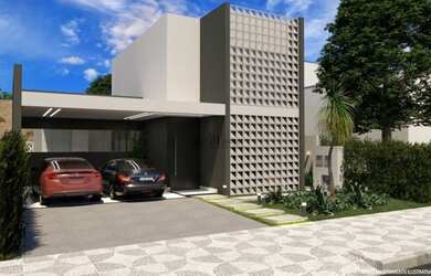 Imagem: A casa em condomínio possui 3 Dormitórios, 4 Banheiros, 2