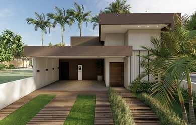 Imagem: A casa em condomínio possui 3 Dormitórios, 4 Banheiros, 2