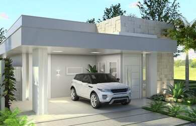 Imagem: A casa em condomínio possui 3 Dormitórios, 3 Banheiros, 3