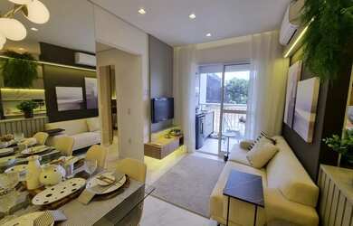 Imagem: O apartamento possui 2 Dormitórios, 2 Banheiros, 1 Vaga na