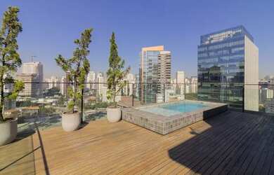 Imagem: O apartamento na cobertura possui 2 Dormitórios, 4 Banheiros