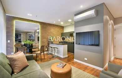 Imagem: O studio possui 1 Dormitório, 1 Banheiro, 2 Vagas na garagem