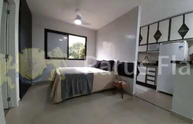 Imagem: O studio possui 1 Dormitório, 1 Banheiro, 1 Vaga na garagem