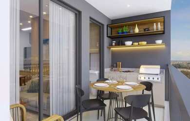 Imagem: O apartamento possui 3 Dormitórios, 2 Banheiros, 2 Vagas na