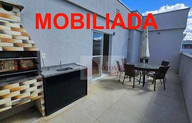 Imagem: O apartamento na cobertura possui 2 Dormitórios, 2 Banheiros