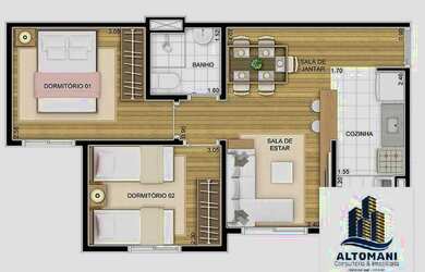 Imagem 15: Apartamento com 2 dormitórios - Condomínio Tons da Noite
