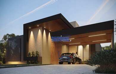 Imagem: A casa em condomínio possui 4 Dormitórios, 5 Banheiros, 4