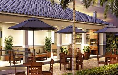 Imagem: O apartamento possui 2 Dormitórios, 1 Banheiro, 1 Vaga na garagem