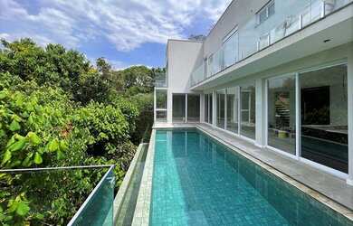 Imagem 3: Espetacular casa NOVA Condomínio Chácara dos Lagos - Piscina borda infinita vista mata pre