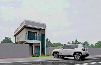 Imagem: A casa em condomínio possui 3 Dormitórios, 2 Banheiros, 2