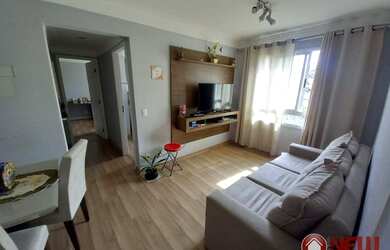 Imagem: O apartamento possui 2 Dormitórios, 1 Banheiro, 1 Vaga na garagem