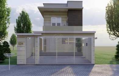 Imagem: A casa possui 3 Dormitórios, 3 Banheiros, 2 Vagas na garagem