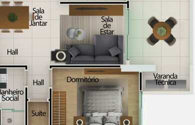 Imagem 3: More em frente ao Mar. Piscina, Churrasqueira, Ar-condicionadoe78m² de...