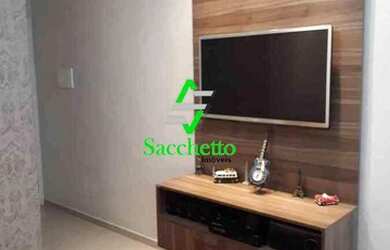 Imagem: O apartamento possui 2 Dormitórios, 1 Banheiro, 1 Vaga na garagem