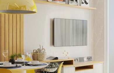 Imagem: O apartamento possui 2 Dormitórios, 1 Banheiro, 1 Vaga na garagem