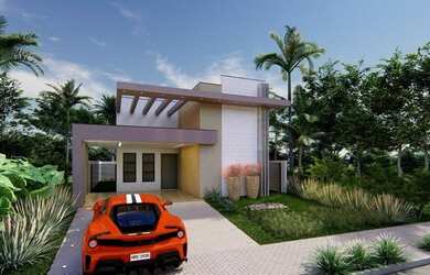 Imagem: A casa em condomínio possui 3 Dormitórios, 3 Banheiros, 2