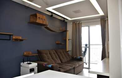 Imagem: O apartamento possui 2 Dormitórios, 1 Banheiro, 1 Vaga na garagem