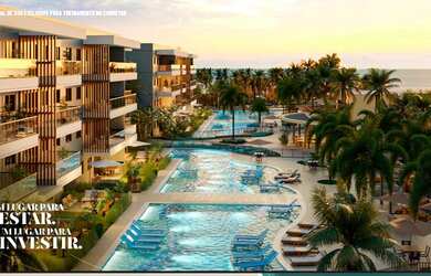 Imagem: O apartamento possui 1 Dormitório, 1 Banheiro, 1 Vaga na garagem