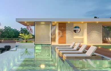 Imagem: A casa em condomínio possui 5 Dormitórios, 5 Banheiros, 5