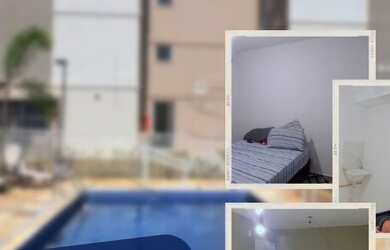 Imagem: O apartamento possui 2 Dormitórios, 1 Banheiro, 1 Vaga na garagem