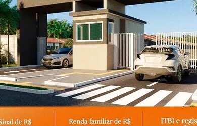 Imagem: A casa em condomínio possui 2 Dormitórios, 1 Banheiro, 2 Vagas