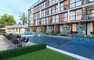 Imagem: O apartamento possui 1 Dormitório, 1 Banheiro, 1 Vaga na garagem