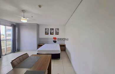 Imagem: O apartamento possui 1 Dormitório, 1 Banheiro, 1 Vaga na garagem