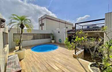 Imagem: O apartamento na cobertura possui 5 Dormitórios, 4 Banheiros