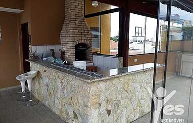 Imagem: O apartamento na cobertura possui 3 Dormitórios, 3 Banheiros